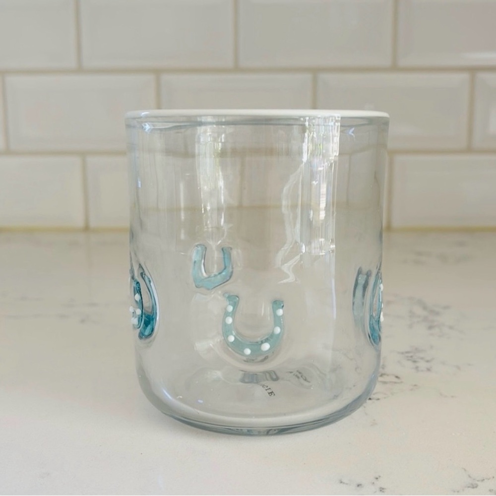 Anthropologie Horseshoe Icon Juice Glass - Picture 3 of 4